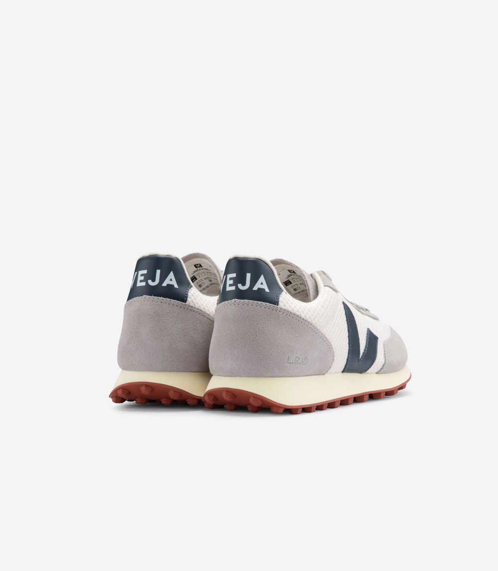 Veja Sneakers Dam - Rio Branco Hexamesh Gravel - Grå/Vita/Blå - 542897-TAP